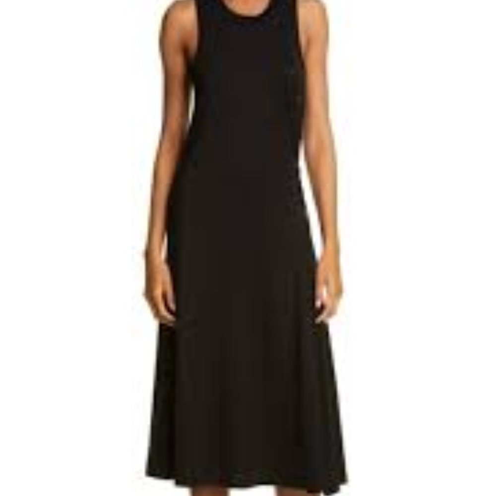 Rag & Bone Black lace up midi dress - Picture 4 of 9